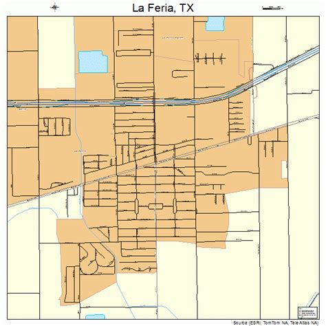 Map Of La Feria Texas