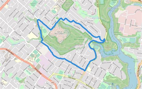 map of lane cove national park