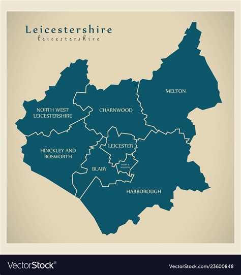map of leicestershire county