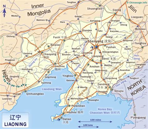 map of liaoning province china