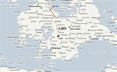 map of lipa batangas