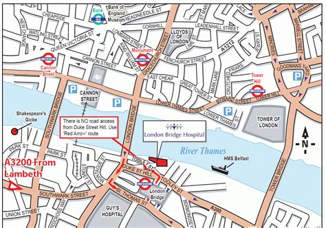 map of london bridges