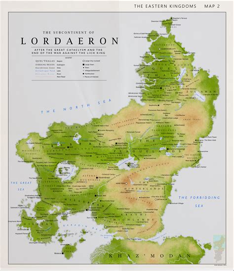 Map Of Lordaeron