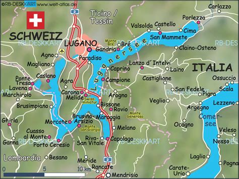 map of lugano switzerland