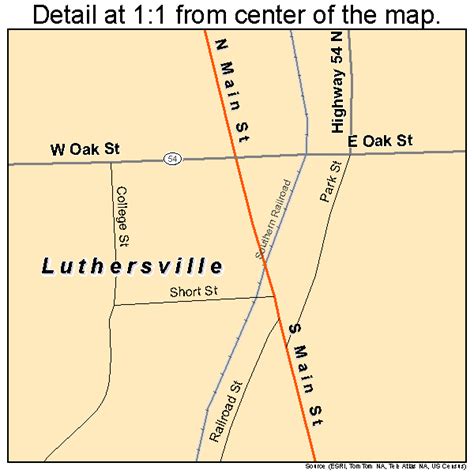 Map Of Luthersville Ga