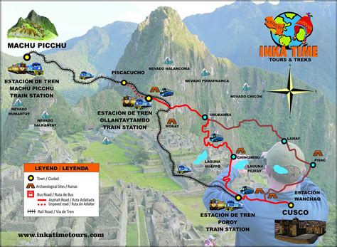 map of machu picchu with labels