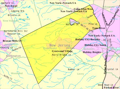 map of manchester township nj