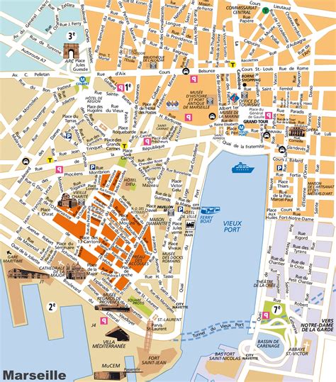 map of marseille city centre