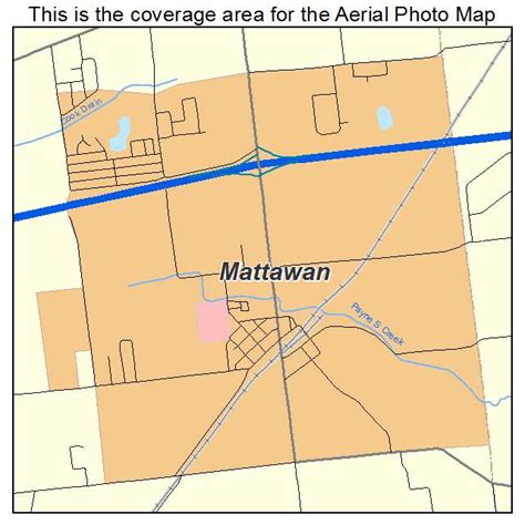 Map Of Mattawan Michigan