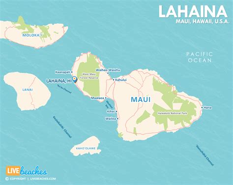 map of maui lahaina