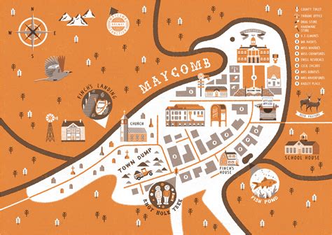 Map Of Maycomb From To Kill A Mockingbird