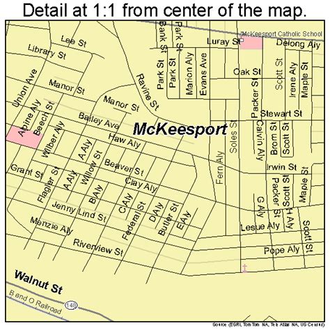 Map Of Mckeesport Pa
