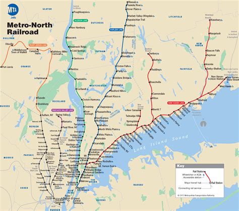 map of metro north line