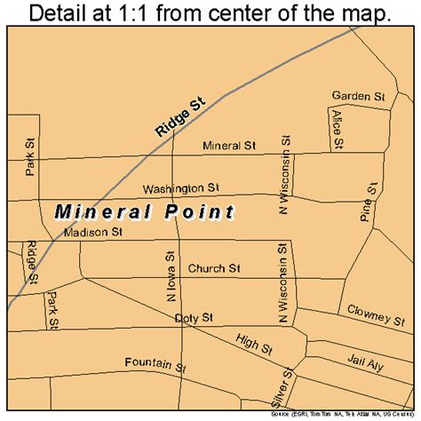 Map Of Mineral Point Wi