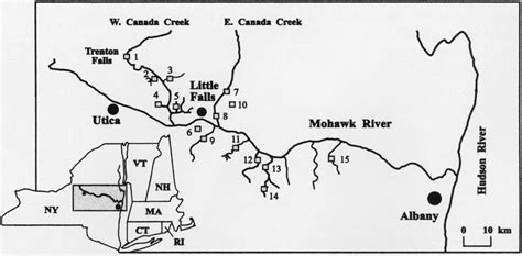 Map Of Mohawk River Ny