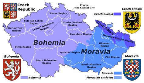 map of moravia czech republic