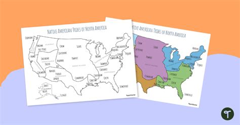Map Of Native North America Printable