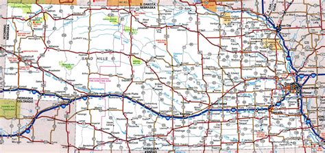 map of nebraska with highways