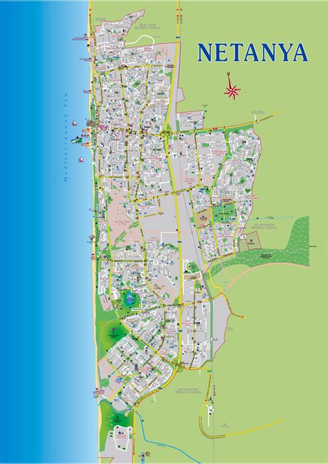 map of netanya israel