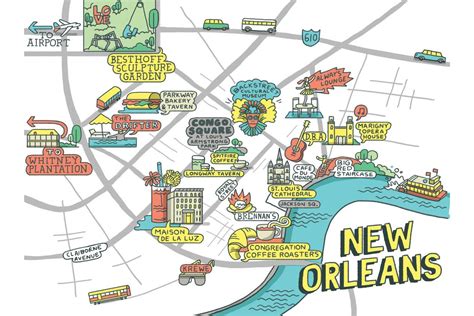 Map Of New Orleans Printable