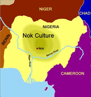 map of nigeria showing nok culture