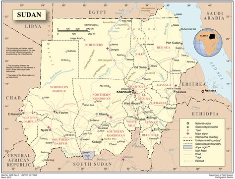 map of north sudan