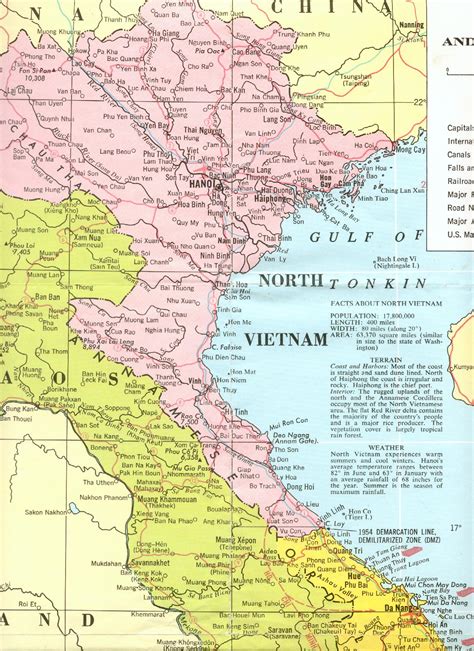 map of north vietnam 1968