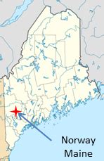 map of norway maine area