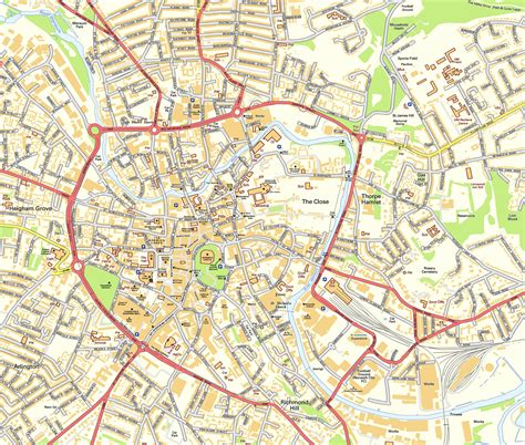 map of norwich city centre uk