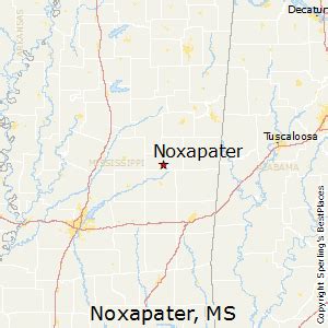 Map Of Noxapater Ms