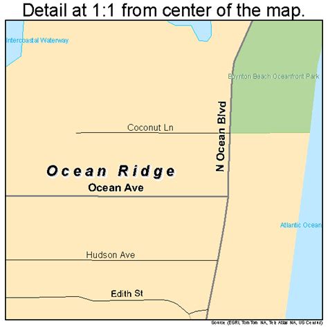 Map Of Ocean Ridge Florida