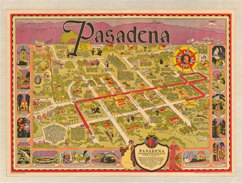 Map Of Old Town Pasadena Ca