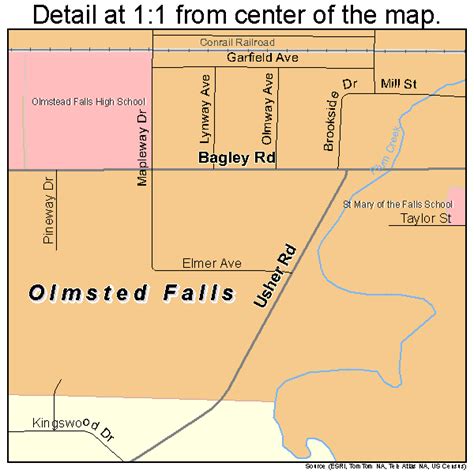 Map Of Olmsted Falls Ohio