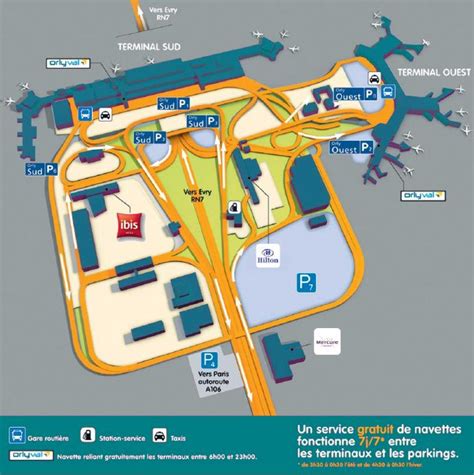 map of orly airport france