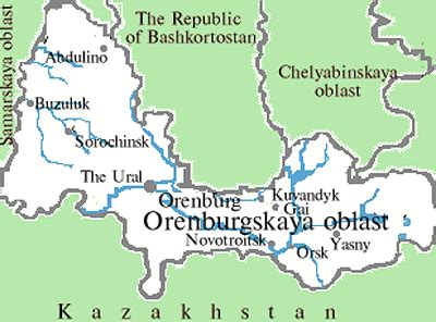 map of orsk russia