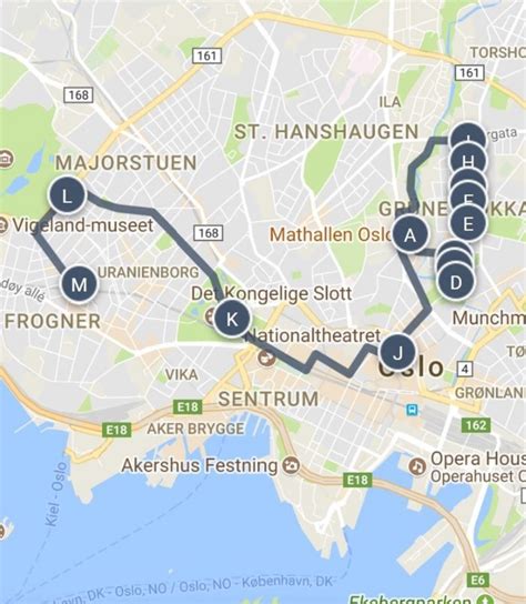 map of oslo attractions