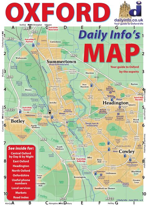 map of oxford area uk