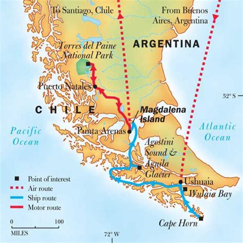 map of patagonia south america