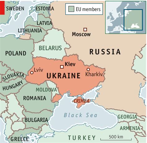 map of poland and ukraine and russia