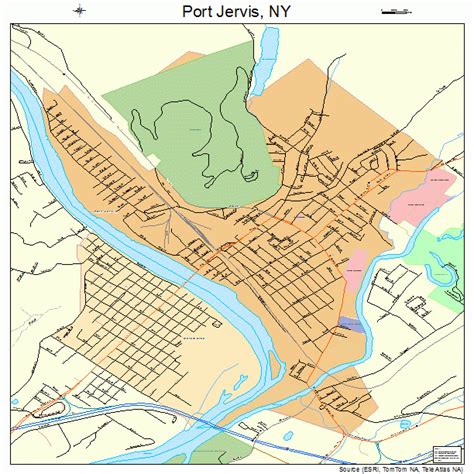 map of port jervis new york