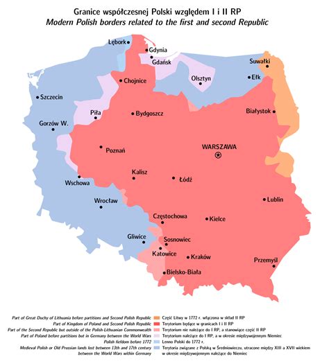 map of present day poland