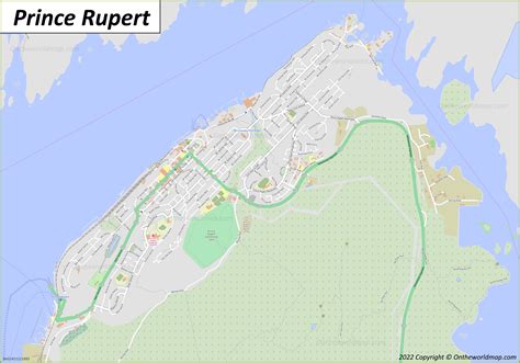 Map Of Prince Rupert Bc Canada