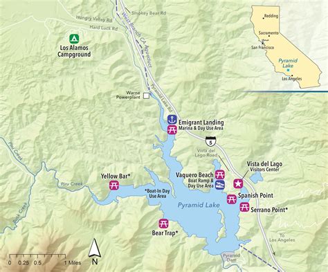 Map Of Pyramid Lake Ca
