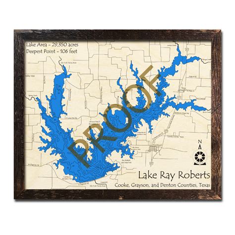 Map Of Ray Roberts Lake