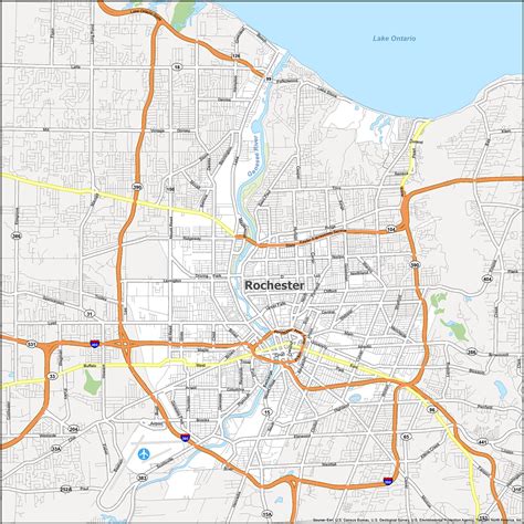 map of rochester ny