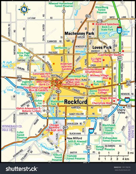 map of rockford il and surrounding area