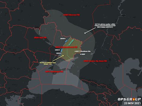 map of russian airspace