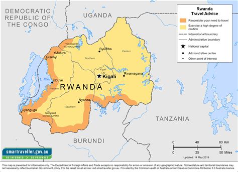 map of rwanda and surrounding countries