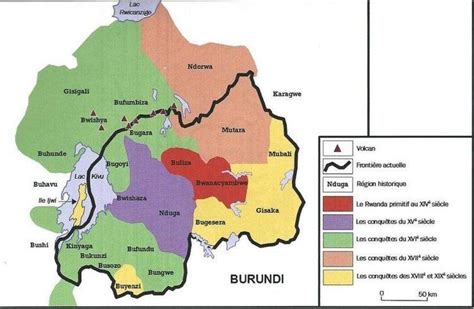 map of rwanda before colonization