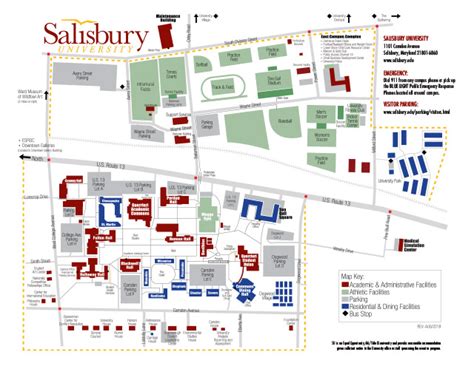 map of salisbury university campus